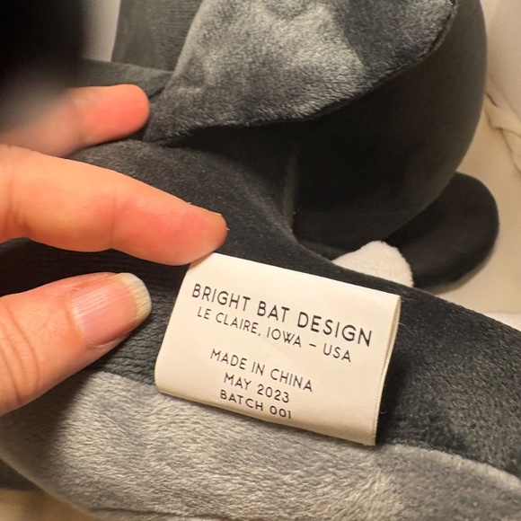 Bright Bat Designs Ink the Dragon Charcoal Gray Stuffed Animal 2023 BATCH 001 - Picture 4 of 9